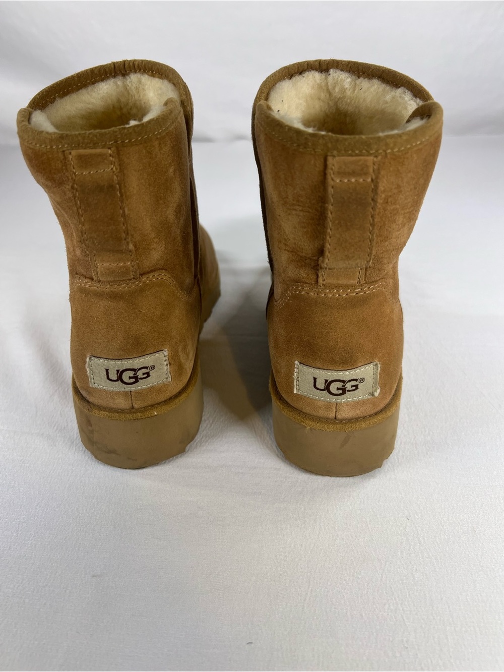 UGG Chestnut Suede Shearling Lined Ankle Boots - Picture 2 of 13